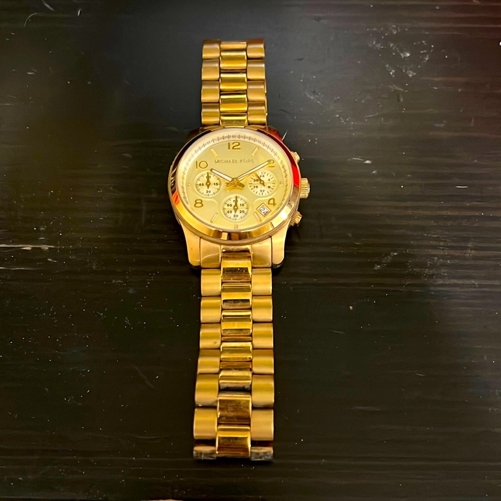 Gold Michael Kors watch